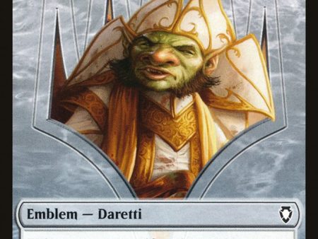 Daretti, Scrap Savant Emblem [Commander Anthology Volume II Tokens] Discount