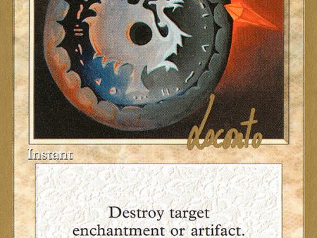 Disenchant (Michael Loconto) [Pro Tour Collector Set] Discount